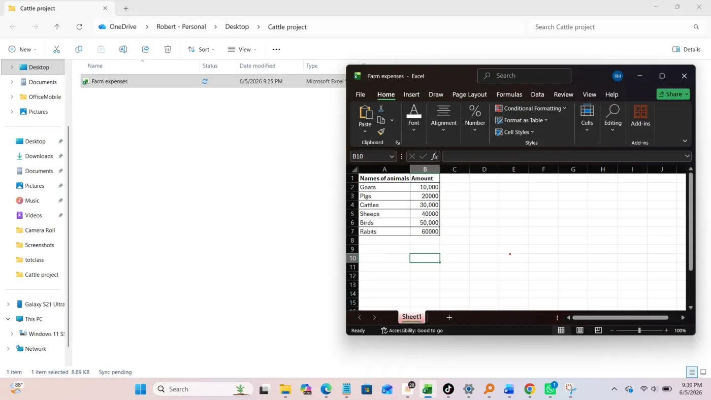 Creating Files and Folders