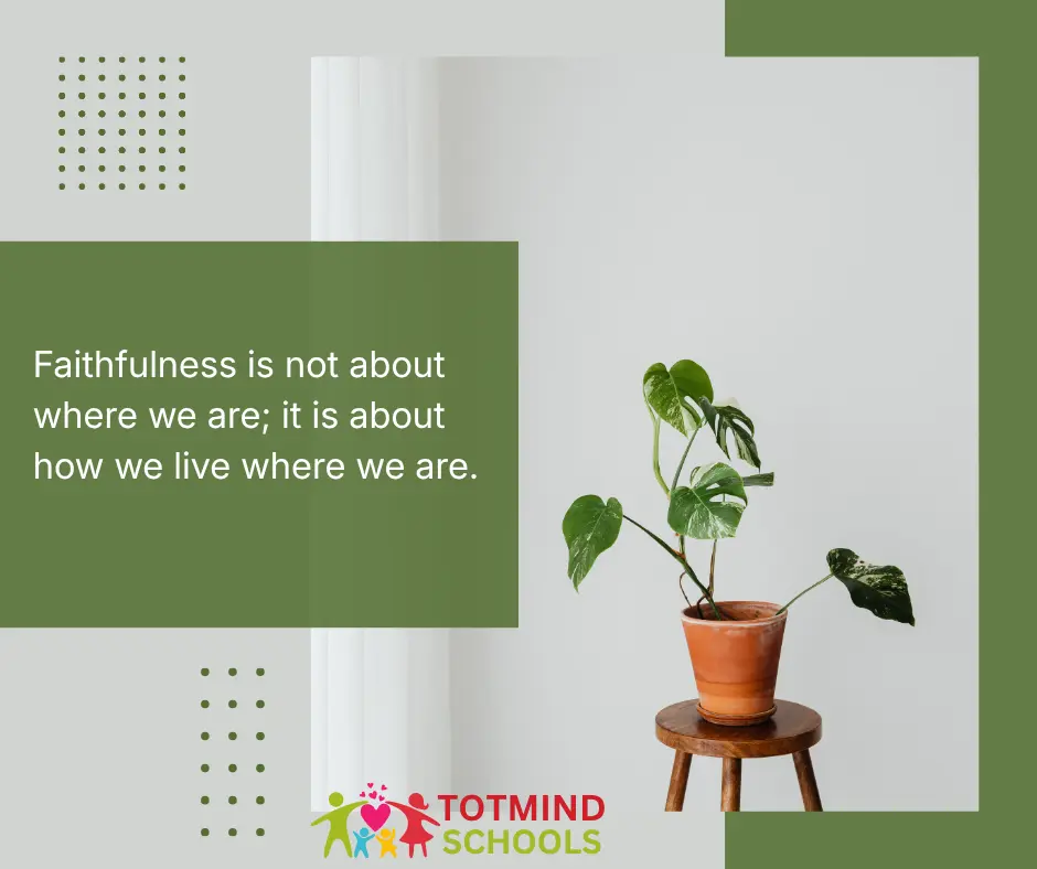 Faithfulness Where You Are