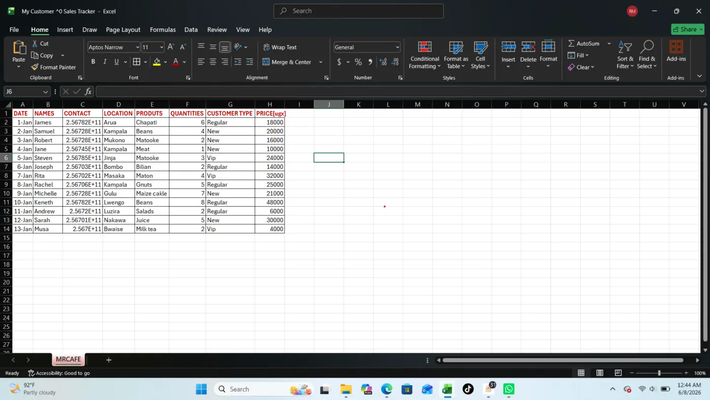 Introduction & Getting Started with Excel