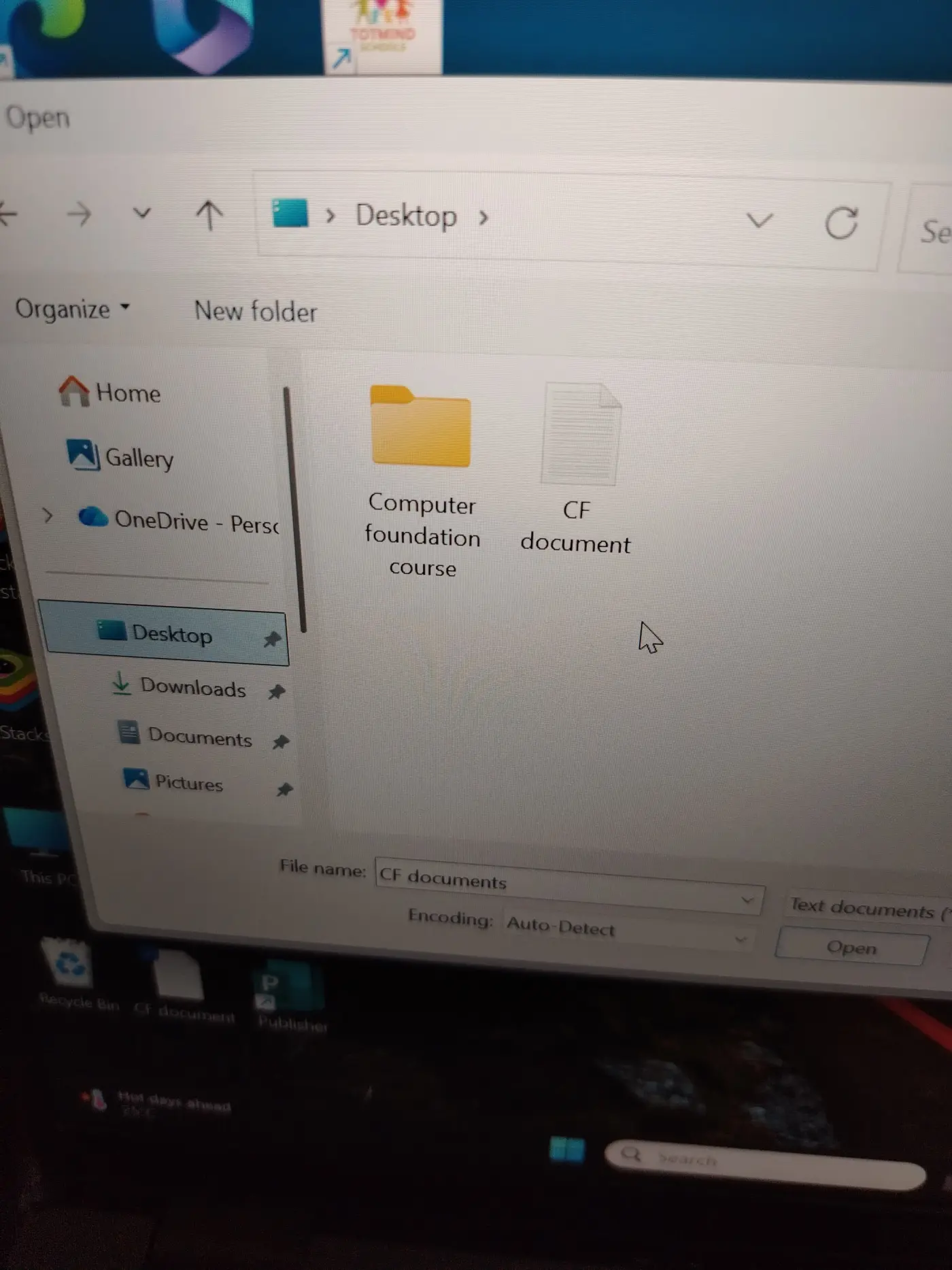 Creating Files and Folders